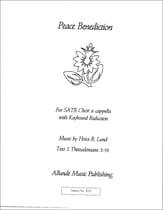 Peace Benediction SATB choral sheet music cover